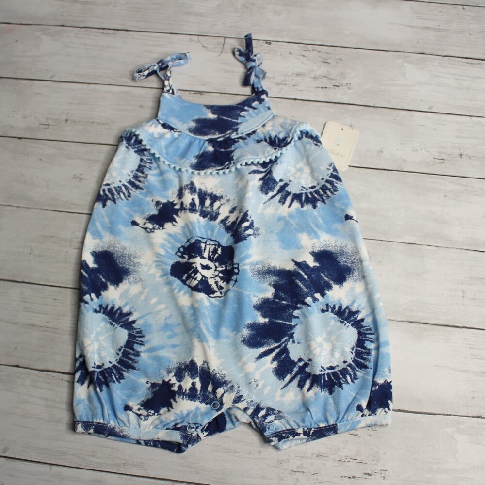 Lullaby Lane Baby Girl's Summer Bubble Shorts Romper Size 6-9 Months